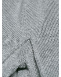 Женский серый свитер с круглым вырезом от Chloé