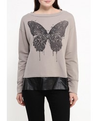 Женский серый свитер с круглым вырезом от Phard