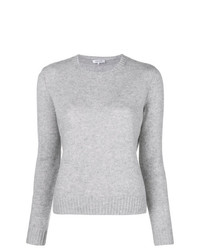Женский серый свитер с круглым вырезом от Philo-Sofie