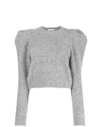 Женский серый свитер с круглым вырезом от Philosophy di Lorenzo Serafini