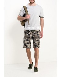 Мужской серый свитер с круглым вырезом от Piazza Italia