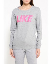 Женский серый свитер с круглым вырезом от Piazza Italia