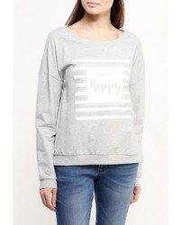 Женский серый свитер с круглым вырезом от Piazza Italia