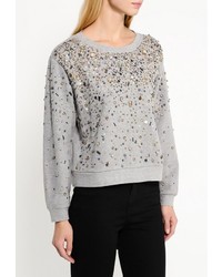 Женский серый свитер с круглым вырезом от Pinko