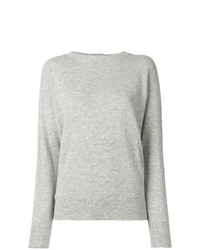 Женский серый свитер с круглым вырезом от Pinko