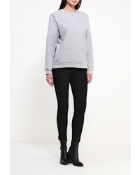 Женский серый свитер с круглым вырезом от QED London