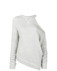 Женский серый свитер с круглым вырезом от R13