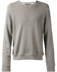 Мужской серый свитер с круглым вырезом от Rag and Bone