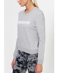 Женский серый свитер с круглым вырезом от Reebok Classics