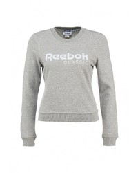 Женский серый свитер с круглым вырезом от Reebok Classics