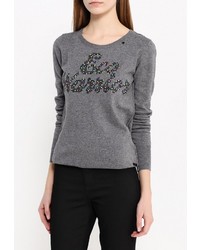 Женский серый свитер с круглым вырезом от Replay