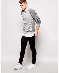 Мужской серый свитер с круглым вырезом от Bench