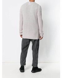 Мужской серый свитер с круглым вырезом от Lost & Found Rooms