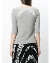 Женский серый свитер с круглым вырезом от Lorena Antoniazzi
