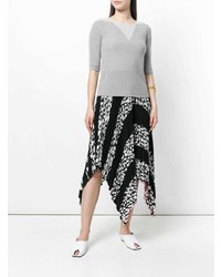 Женский серый свитер с круглым вырезом от Lorena Antoniazzi