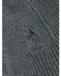 Женский серый свитер с круглым вырезом от Chloé