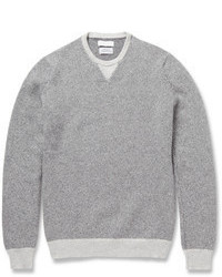 Мужской серый свитер с круглым вырезом от Richard James