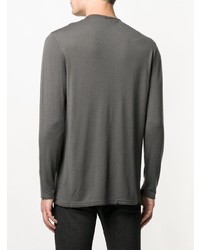 Мужской серый свитер с круглым вырезом от Transit