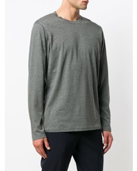 Мужской серый свитер с круглым вырезом от Falke