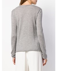 Женский серый свитер с круглым вырезом от Kristensen Du Nord