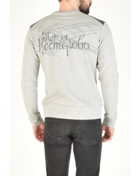 Мужской серый свитер с круглым вырезом от RPS