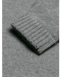 Женский серый свитер с круглым вырезом от RED Valentino