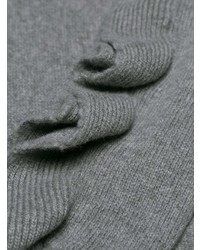 Женский серый свитер с круглым вырезом от RED Valentino