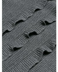 Женский серый свитер с круглым вырезом от RED Valentino