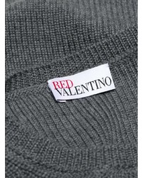 Женский серый свитер с круглым вырезом от RED Valentino