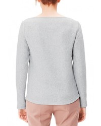 Женский серый свитер с круглым вырезом от s.Oliver