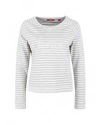 Женский серый свитер с круглым вырезом от s.Oliver