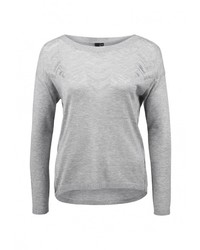 Женский серый свитер с круглым вырезом от s.Oliver Denim