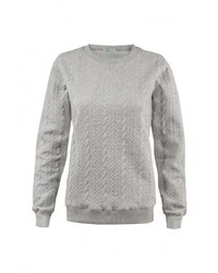 Женский серый свитер с круглым вырезом от Sabellino
