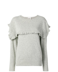Женский серый свитер с круглым вырезом от See by Chloe
