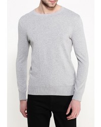 Мужской серый свитер с круглым вырезом от Sela