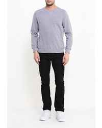 Мужской серый свитер с круглым вырезом от Sela