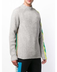 Мужской серый свитер с круглым вырезом от Paura