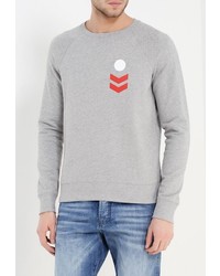 Мужской серый свитер с круглым вырезом от Sisley