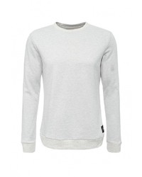 Мужской серый свитер с круглым вырезом от Sixth June