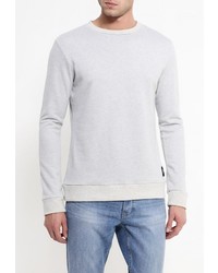 Мужской серый свитер с круглым вырезом от Sixth June