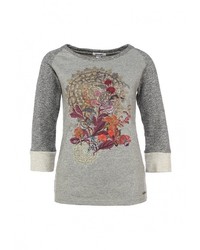 Женский серый свитер с круглым вырезом от Smash