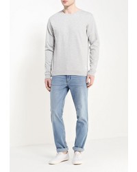 Мужской серый свитер с круглым вырезом от Solid