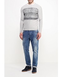 Мужской серый свитер с круглым вырезом от SPRINGFIELD