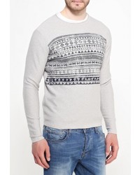 Мужской серый свитер с круглым вырезом от SPRINGFIELD