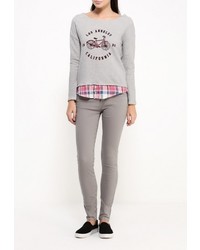 Женский серый свитер с круглым вырезом от SPRINGFIELD