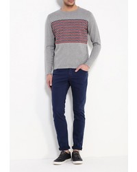 Мужской серый свитер с круглым вырезом от SPRINGFIELD