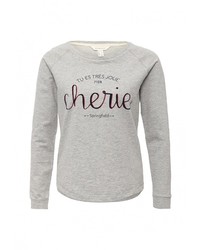 Женский серый свитер с круглым вырезом от SPRINGFIELD