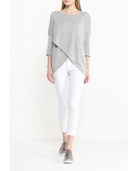 Женский серый свитер с круглым вырезом от Stella