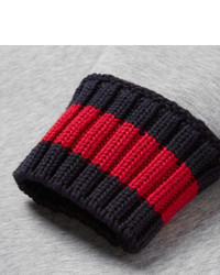 Мужской серый свитер с круглым вырезом от Gucci