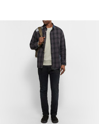 Мужской серый свитер с круглым вырезом от Nudie Jeans